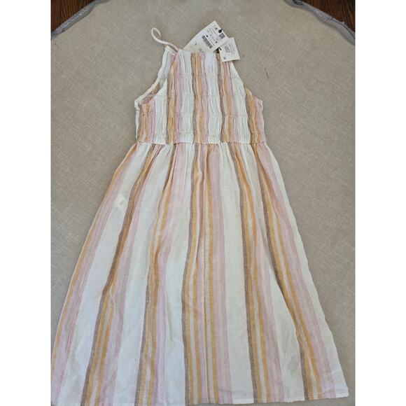 Zara Girl's Striped Linen Dress - Picture 5 of 5